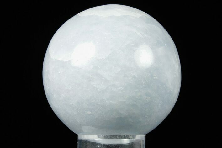 Polished Blue Calcite Sphere - Madagascar #361645